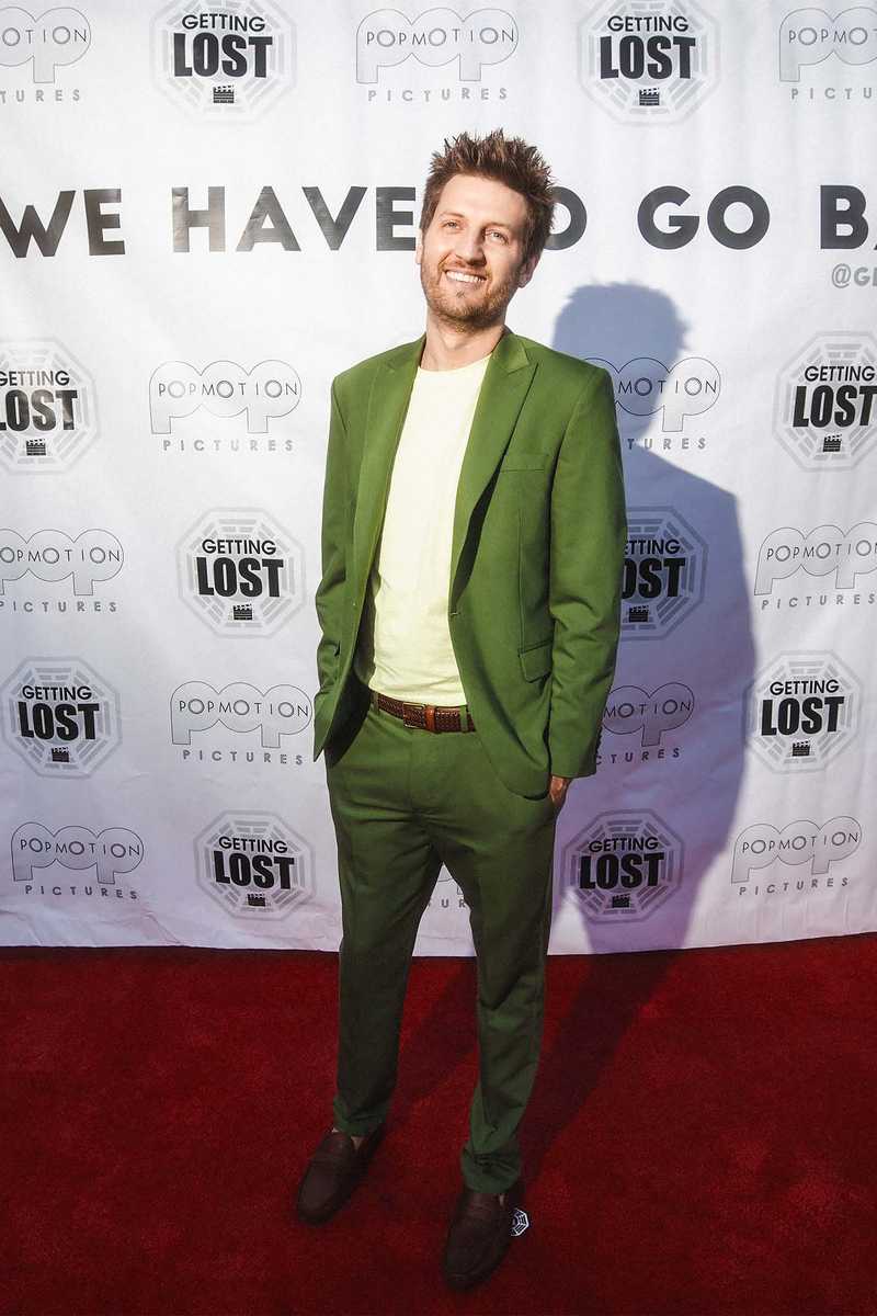 Caleb Woods on Red Carpet at Getting Lost Premiere